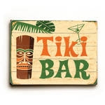 Wood Tiki Bar Sign at our online store